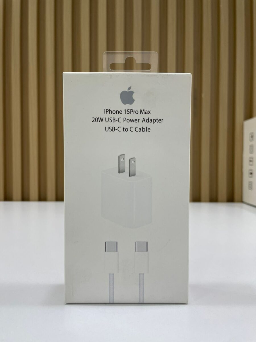 Cargador IPhone USB-C 20W con Cable USB-C a USB-C