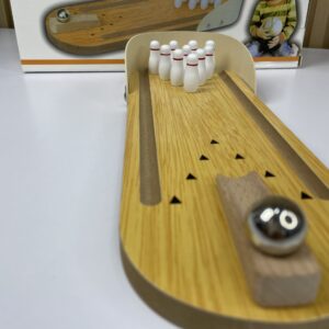 Mini Juego De Bolos De Mesa De Madera