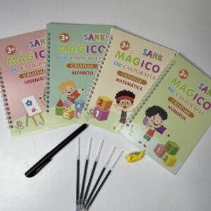 Set Libro x4 De Caligrafía Mágico