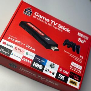 Game TV Stick 8K – Android TV + Consola Retro