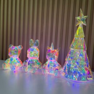 Lámpara navideña Puzzle 3D